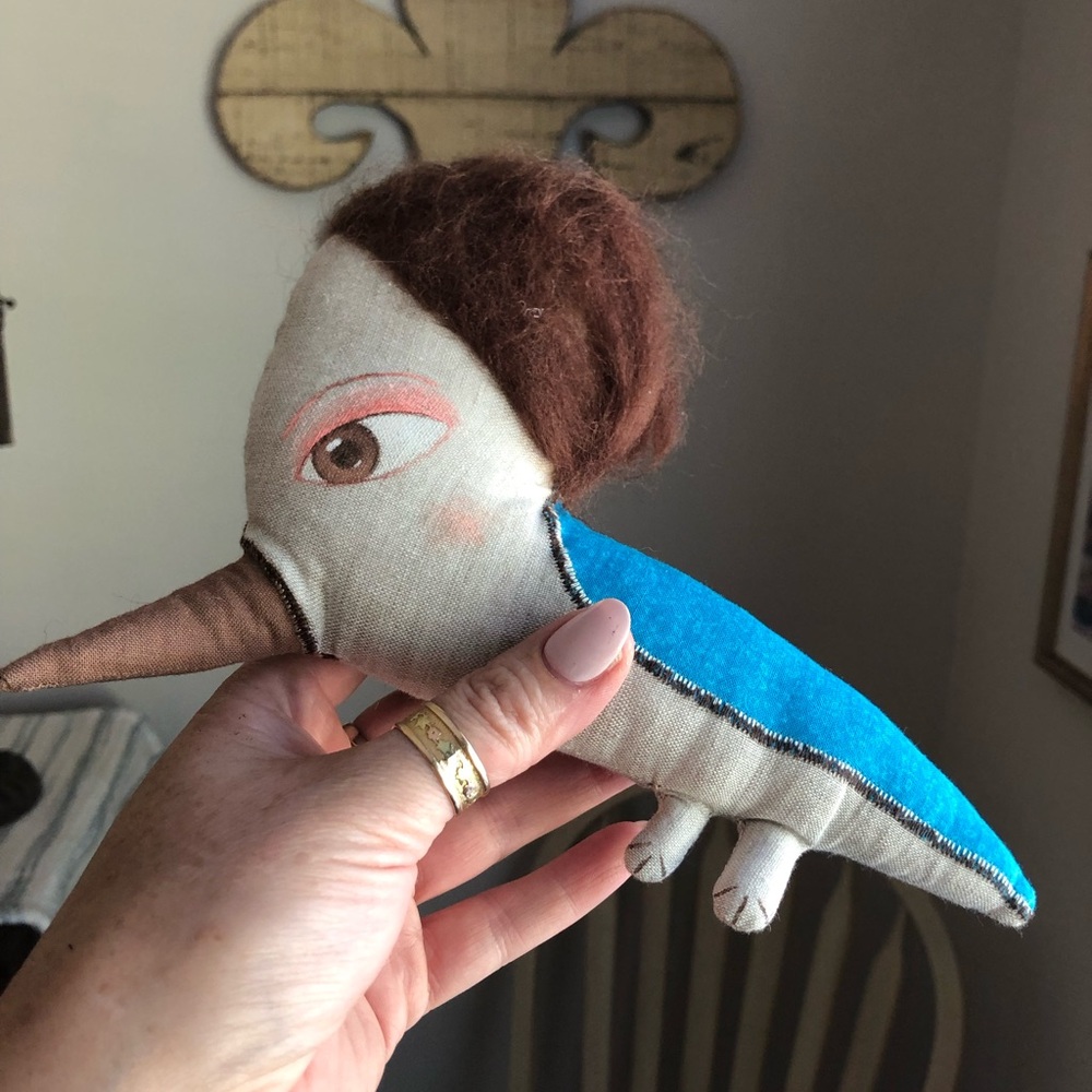 Handmade Plush Bird Toy